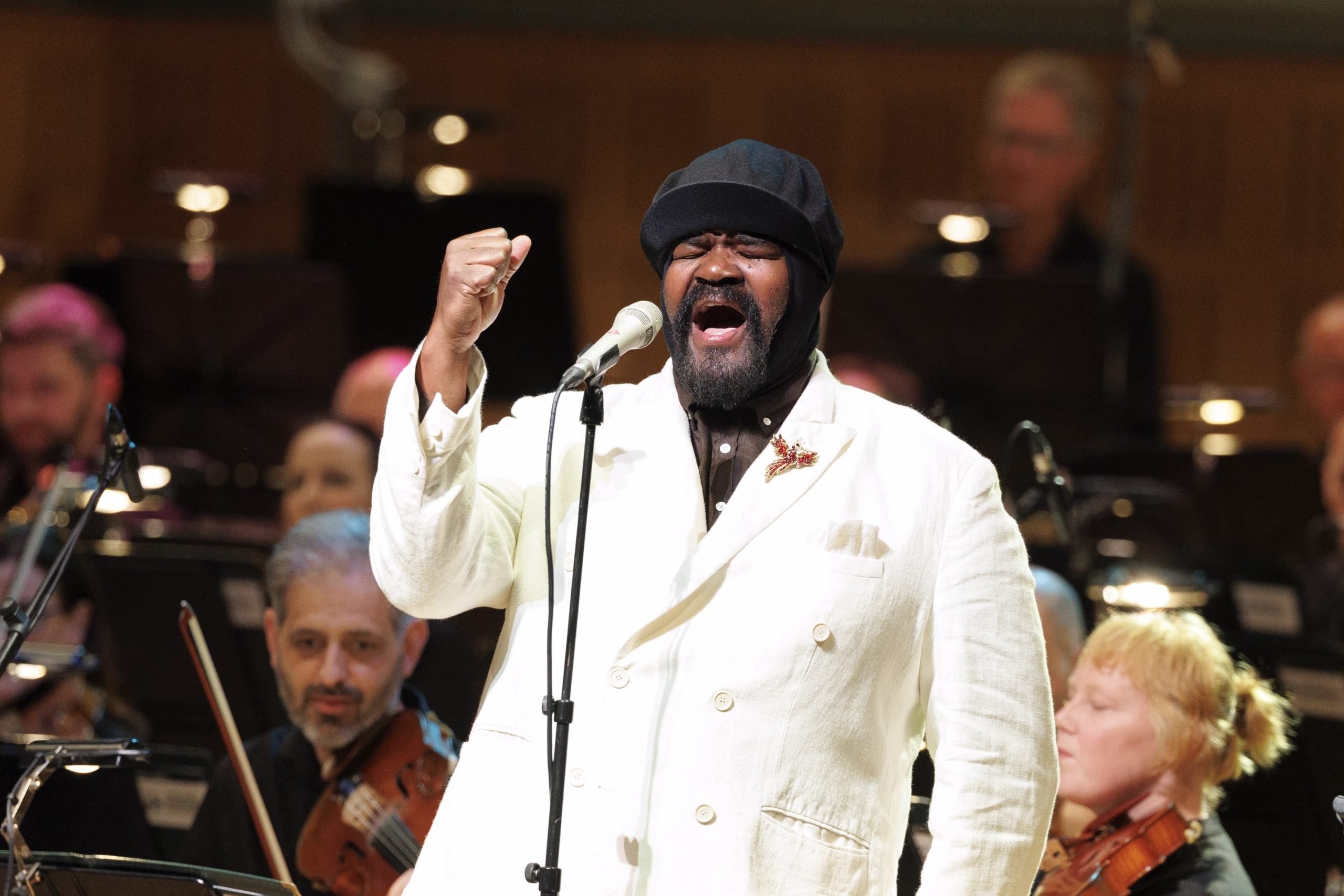 Gregory Porter performing at the National Concert Hall